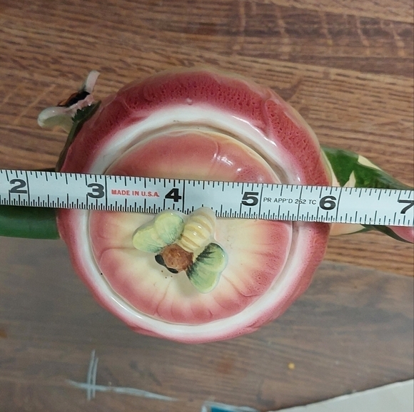 Vintage* 60s Hand-painted Tulip on Teapot with 3D Painted Bees Teapot - Picture 10 of 10